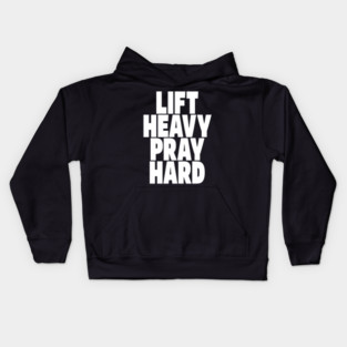 Gym Prayer Tee - Holy Gains Fitness Design Kids Hoodie
