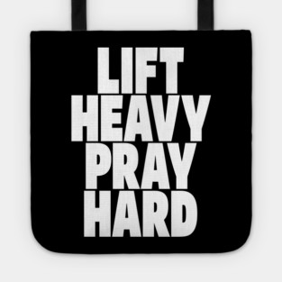 Gym Prayer Tee - Holy Gains Fitness Design Tote