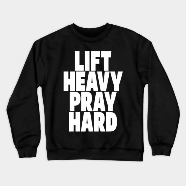 Gym Prayer Tee - Holy Gains Fitness Design Crewneck Sweatshirt by OUTFITPAW