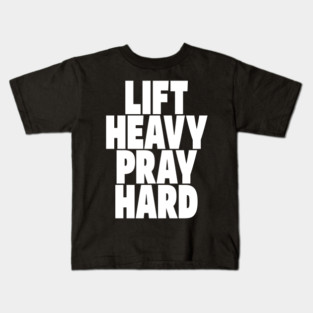 Gym Prayer Tee - Holy Gains Fitness Design Kids T-Shirt