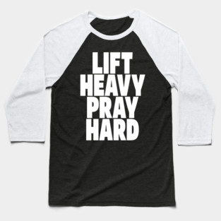 Gym Prayer Tee - Holy Gains Fitness Design Baseball T-Shirt