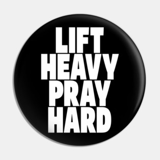Gym Prayer Tee - Holy Gains Fitness Design Pin