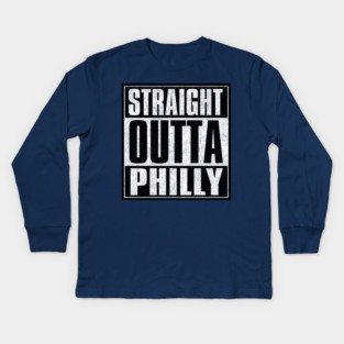 Straight Outta PHILLY Kids Long Sleeve T-Shirt