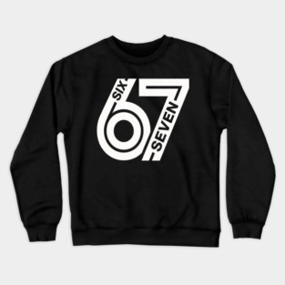 Fun Six Seven 6 7 Meme Design Crewneck Sweatshirt