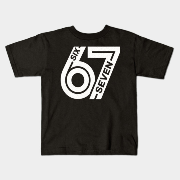 Fun Six Seven 6 7 Meme Design Kids T-Shirt by OUTFITPAW