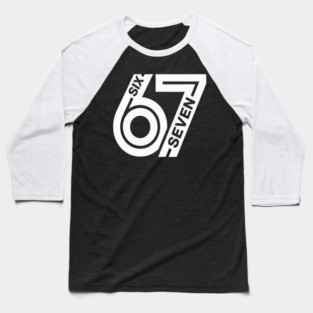 Fun Six Seven 6 7 Meme Design Baseball T-Shirt