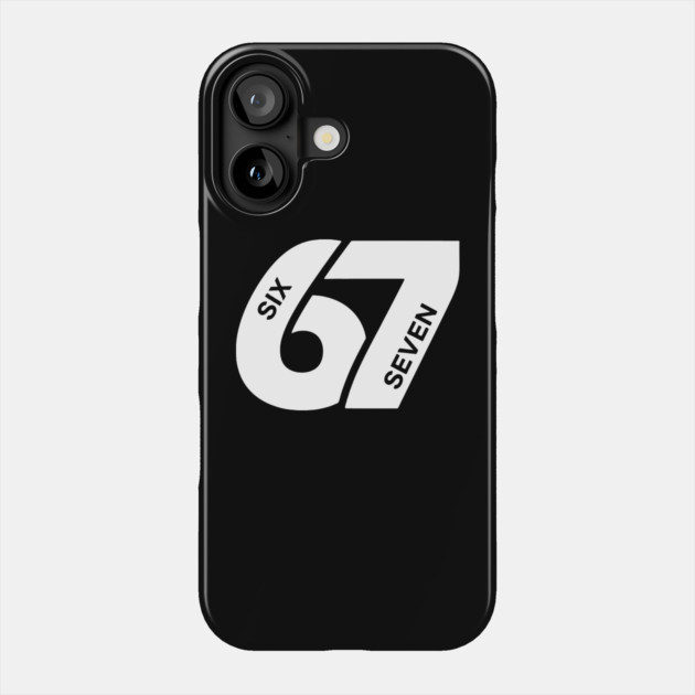 Fun Six Seven 6 7 Meme Design Phone Case by OUTFITPAW