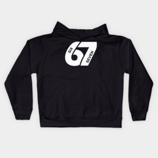 Fun Six Seven 6 7 Meme Design Kids Hoodie