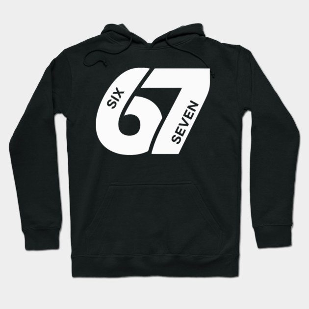 Fun Six Seven 6 7 Meme Design Hoodie by OUTFITPAW