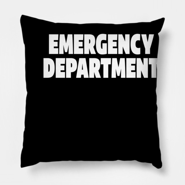 ER Professional Tee - Emergency Department Squad Design Pillow by OUTFITPAW