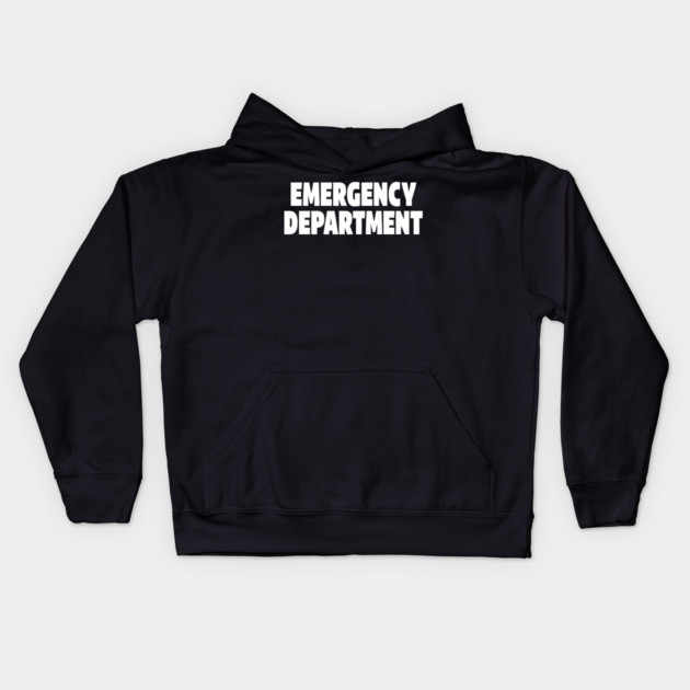 ER Professional Tee - Emergency Department Squad Design Kids Hoodie by OUTFITPAW