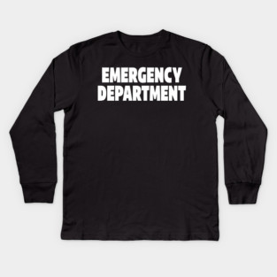 ER Professional Tee - Emergency Department Squad Design Kids Long Sleeve T-Shirt