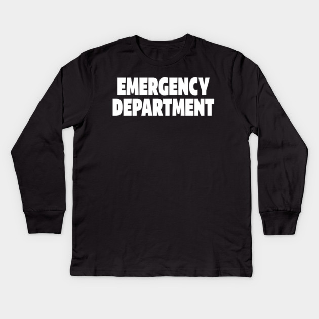 ER Professional Tee - Emergency Department Squad Design Kids Long Sleeve T-Shirt by OUTFITPAW