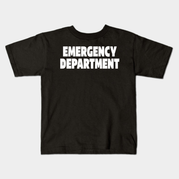ER Professional Tee - Emergency Department Squad Design Kids T-Shirt by OUTFITPAW
