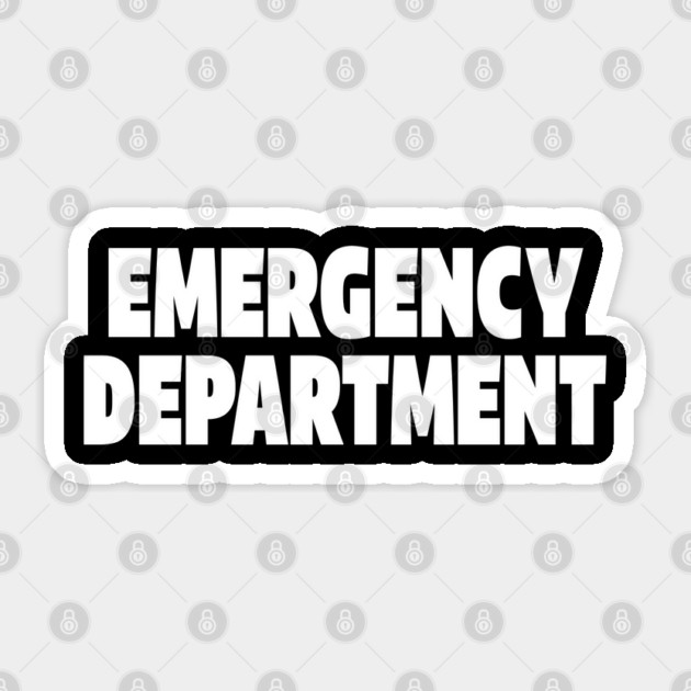 ER Professional Tee - Emergency Department Squad Design Sticker by OUTFITPAW