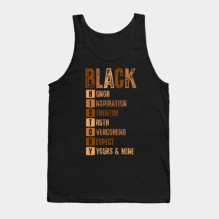 Black History Month Acronym Tank Top