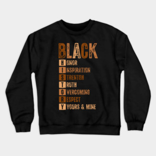 Black History Month Acronym Crewneck Sweatshirt
