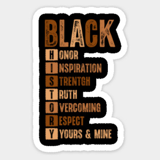 Black History Month Acronym Magnet