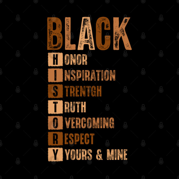 Black History Month Acronym by UrbanLifeApparel