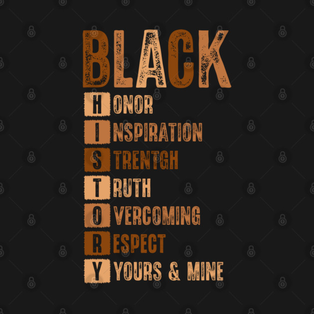 Black History Month Acronym by UrbanLifeApparel