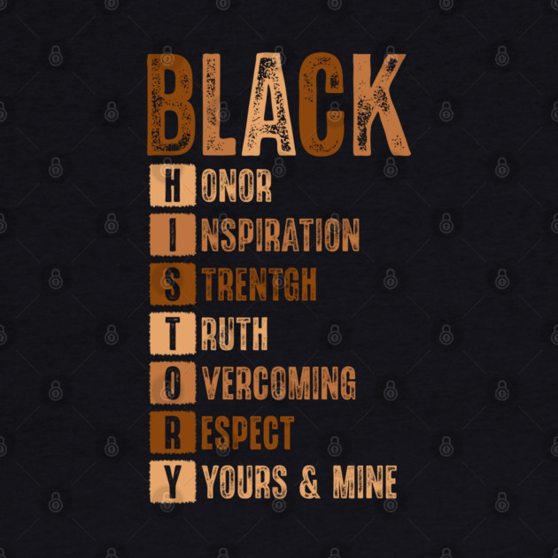 Black History Month Acronym by UrbanLifeApparel
