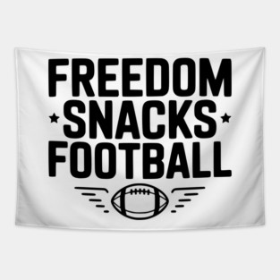 Freedom, Snacks, Football Tapestry