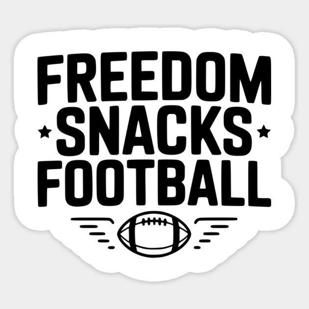 Freedom, Snacks, Football Sticker by Frank Ring