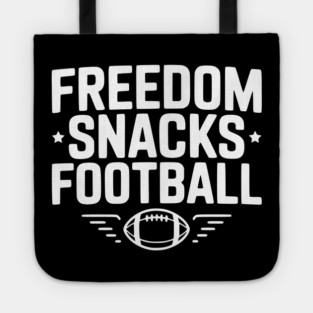 Freedom, Snacks, Football Tote