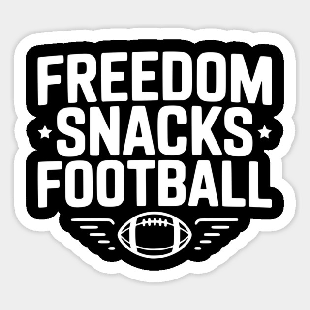 Freedom, Snacks, Football Sticker by Frank Ring