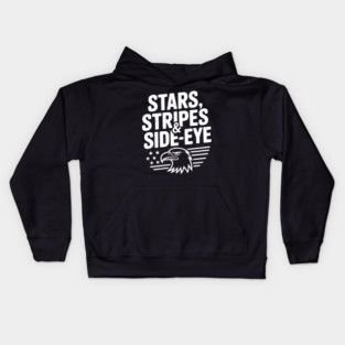 Stars, Stripes & Side-Eye Kids Hoodie