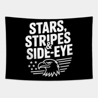 Stars, Stripes & Side-Eye Tapestry