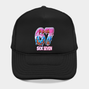 Six Seven Ice Cream Drip Cool Meme 67 Funny 6 7 Boys Youth Hat