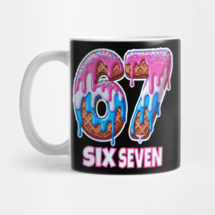 Six Seven Ice Cream Drip Cool Meme 67 Funny 6 7 Boys Youth Mug