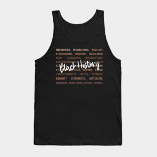 Empowering Black History Words Tank Top