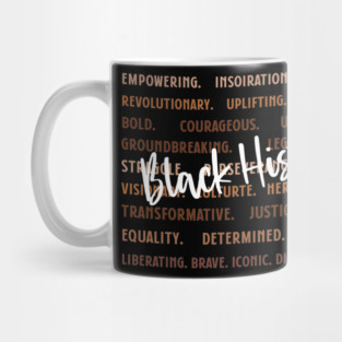 Empowering Black History Words Mug