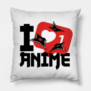 I Heart Anime Pillow