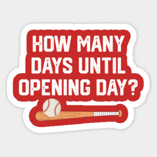 How Many Days Til Spring Training? Sticker