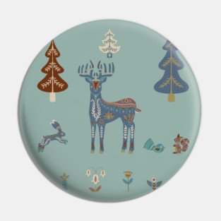 Nordic Forest Pin