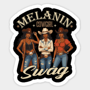 Melanin Cowgirl Swag Magnet
