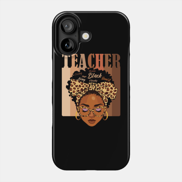 Black Teacher Magic Phone Case by UrbanLifeApparel