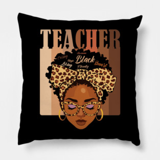 Black Teacher Magic Pillow