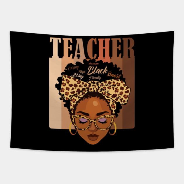 Black Teacher Magic Tapestry by UrbanLifeApparel