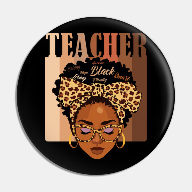 Black Teacher Magic Pin by UrbanLifeApparel