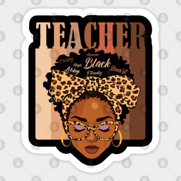 Black Teacher Magic Sticker by UrbanLifeApparel