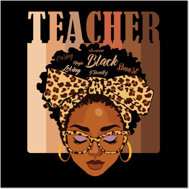 Black Teacher Magic Wall Art by UrbanLifeApparel