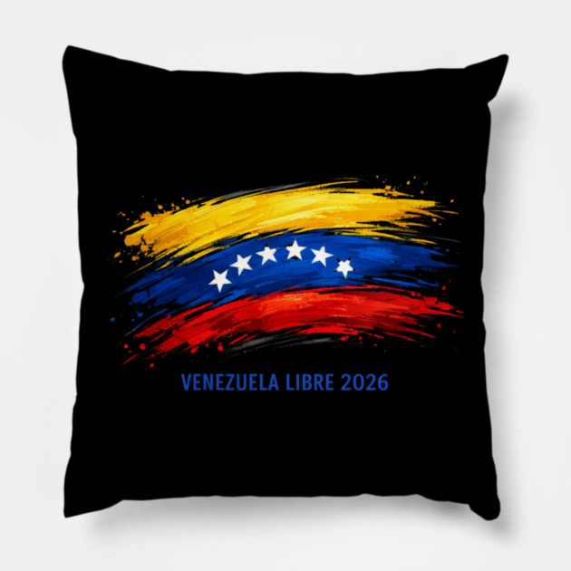 Venezuela Libre 2026 Venezuelan Patriot Pillow by ArtistTee ⭐⭐⭐⭐⭐