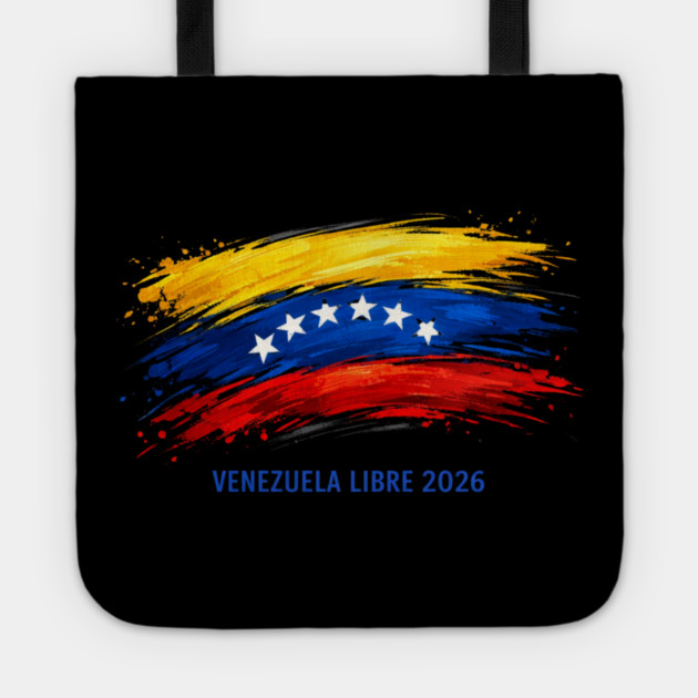 Venezuela Libre 2026 Venezuelan Patriot Tote by ArtistTee ⭐⭐⭐⭐⭐