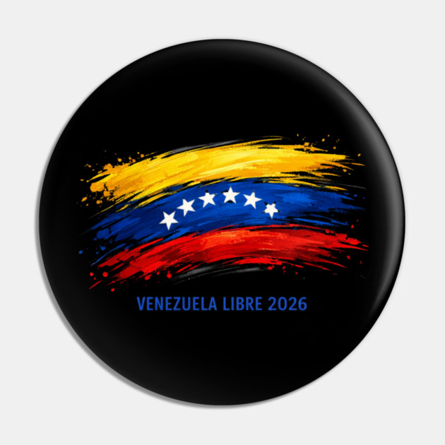 Venezuela Libre 2026 Venezuelan Patriot Pin by ArtistTee ⭐⭐⭐⭐⭐