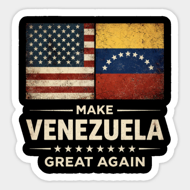 Make-Venezuela-Great-Again-US-Venezuela-Flag Magnet by ArtistTee ⭐⭐⭐⭐⭐