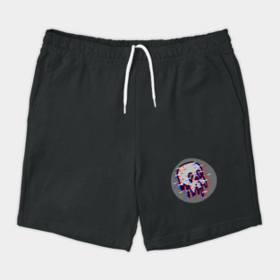 Glitch Skull Shorts